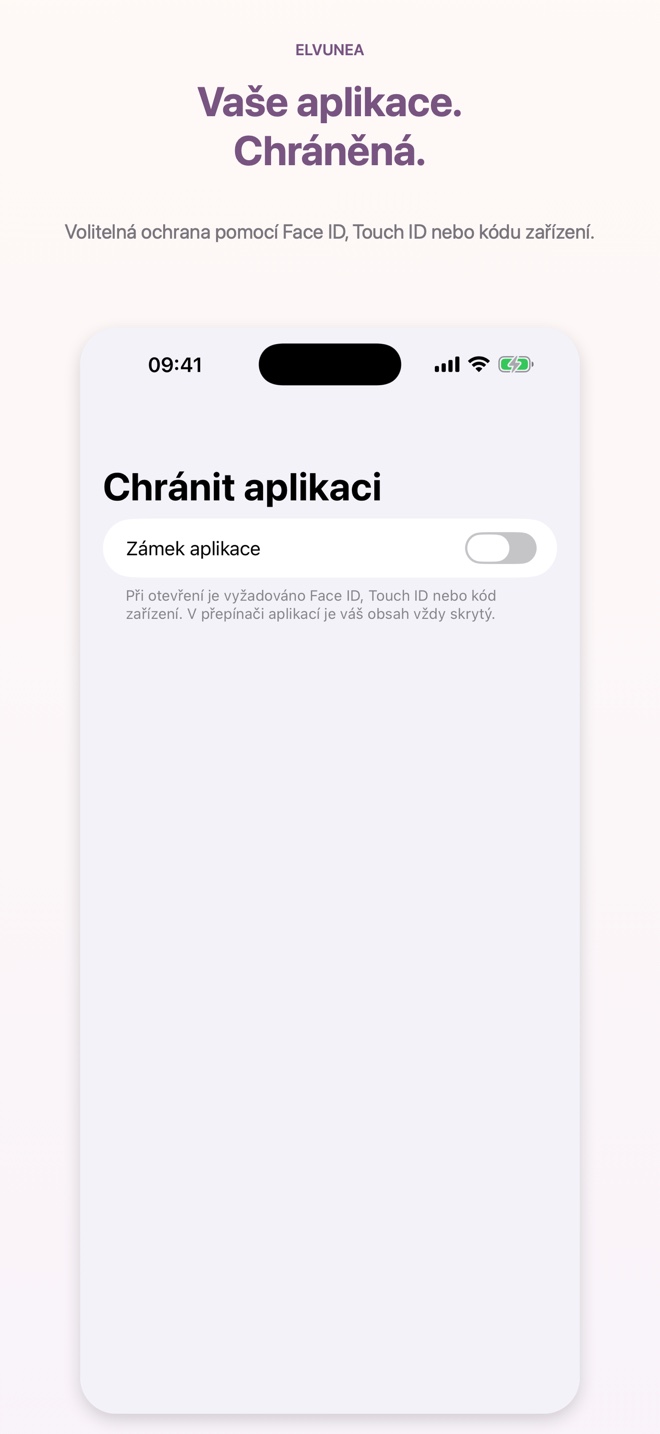 Vaše aplikace. Chráněná.