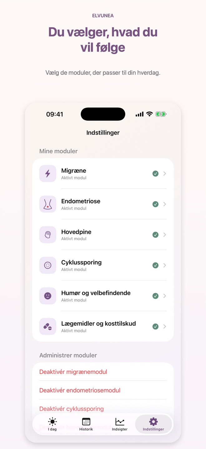 Du vælger, hvad du vil følge