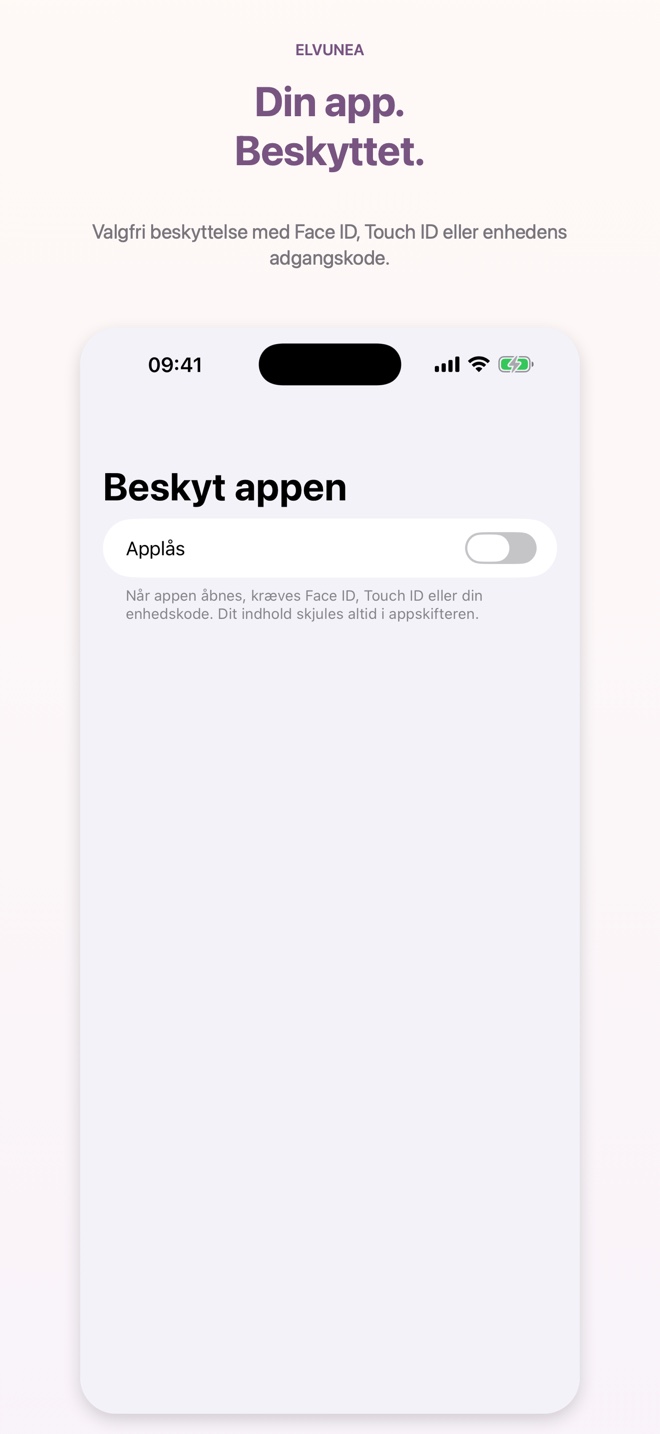 Din app. Beskyttet.
