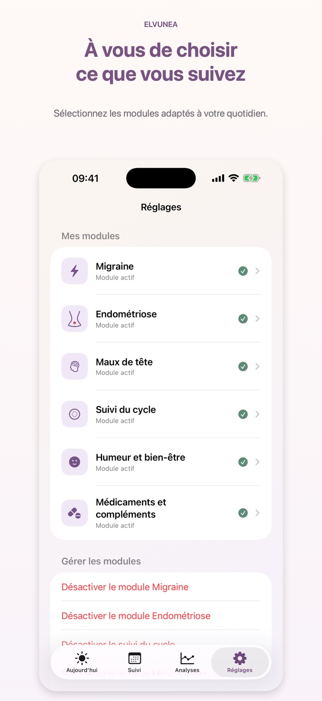 À vous de choisir ce que vous suivez