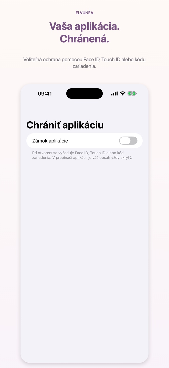 Vaša aplikácia. Chránená.